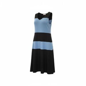 Womens COS Dress CLEAN Black/Blue Size Medium‎ Black Blue
